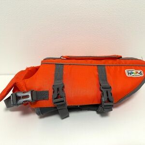 Outward Hound Dog Life Jacket - Orange and Gray